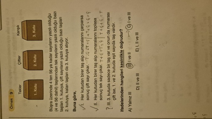 Bu sorunun cevabı B şıkkı değil mi?
