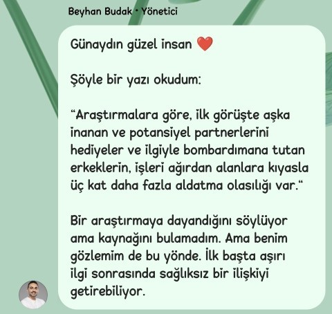 Dengeli giden ilişkiler daha uzun sürmüyor mu sizce de?