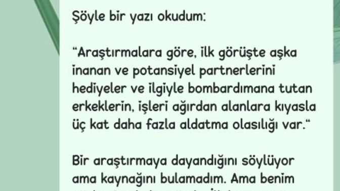 Dengeli giden ilişkiler daha uzun sürmüyor mu sizce de?