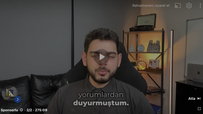 275 dakika reklam mı olur?