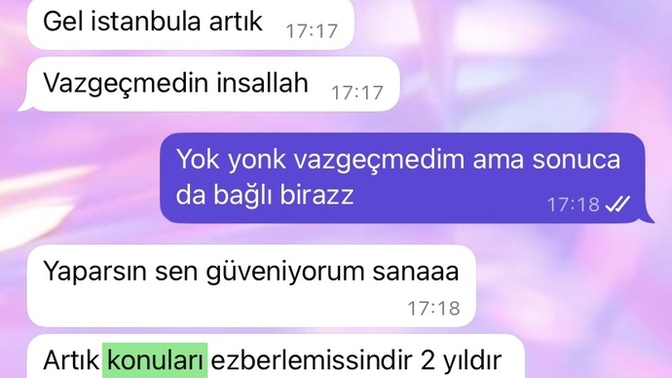 Bu mesajda artniyet var mı ben mi abartıyorum?