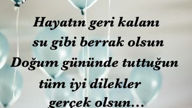 Bugün doğum günü olan var mı?