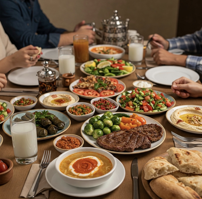 Evet bugün iftarda neler var görelim mi?