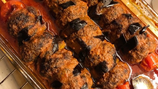 Patlıcan kebabı sever misiniz? Güzel yapmışmıyım?