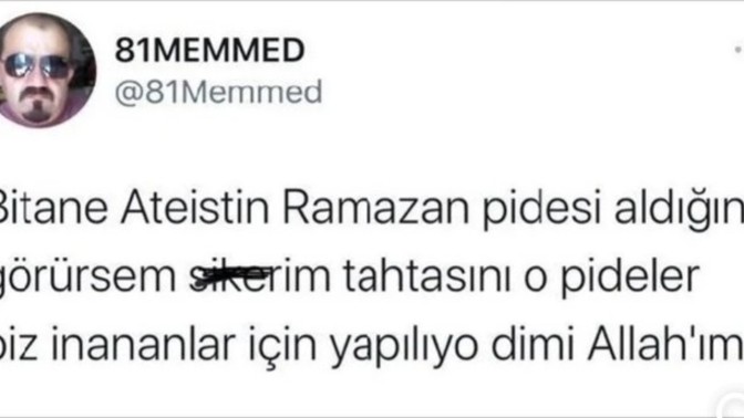 Ateistler ramazan pidesi almalı mi 😃?