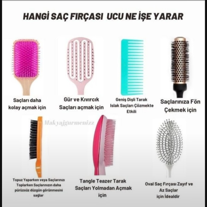 Saç fırçalarının hangi saçlara uygun olduğunu biliyor musunuz?