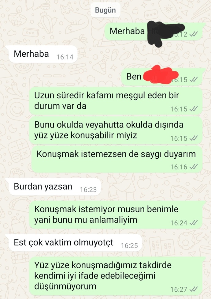Size biri şöyle mesaj atsa aklınıza neler gelir?