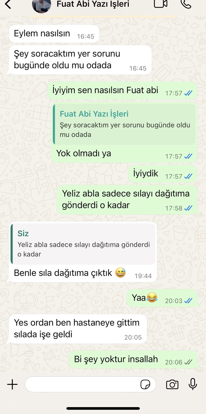 Çalıştığım yerdeki memur abinin amacı farklı mı sizce?