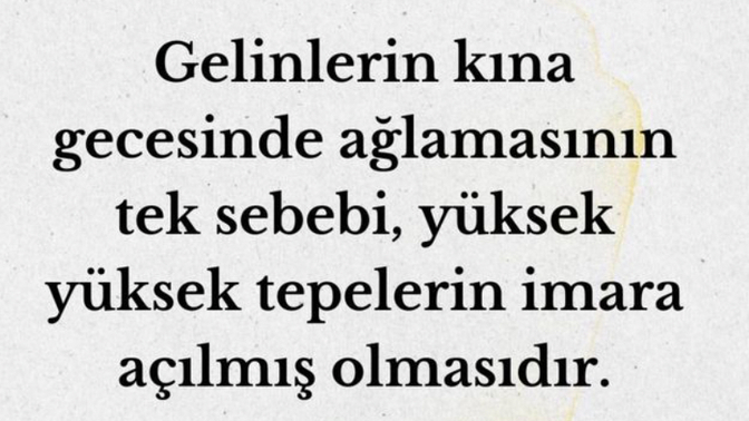 Gelinlerin kına gecesi ağlamasının sebebi nedir?