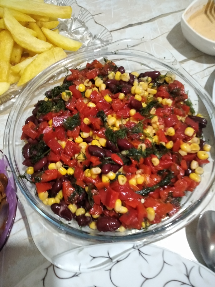 Meksika fasulyesi salatası severmisiniz 💜?