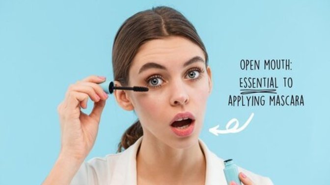Kızlar rimel sürerken neden ağızlarını açarlar?
