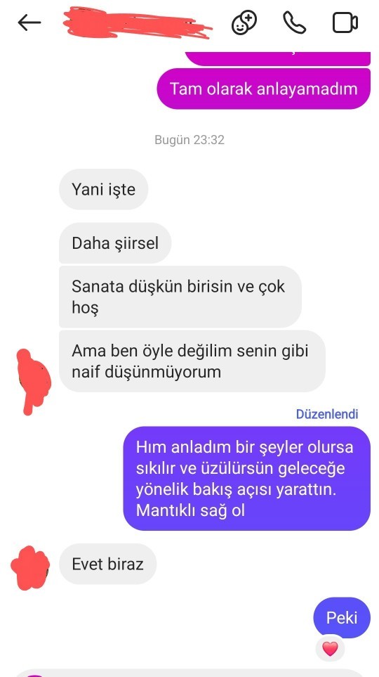 Kız böyle yazdı bahane olabilir mi?