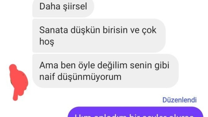 Kız böyle yazdı bahane olabilir mi?