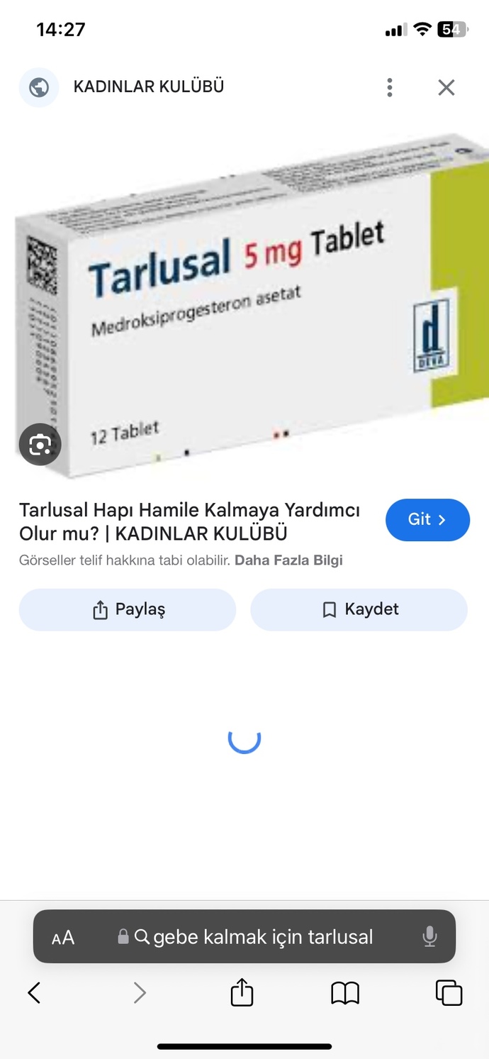 Tarlusal kadın doğum kontrol hapı olarak kullanılır mı?