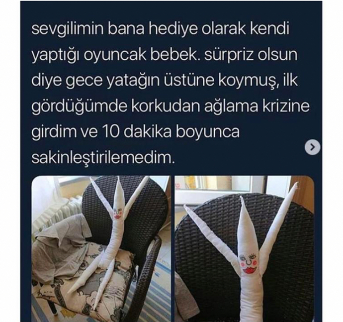 Sevgiliniz size gözünün nuruyla böyle bir bebek yapsa ne yaparsınız?
