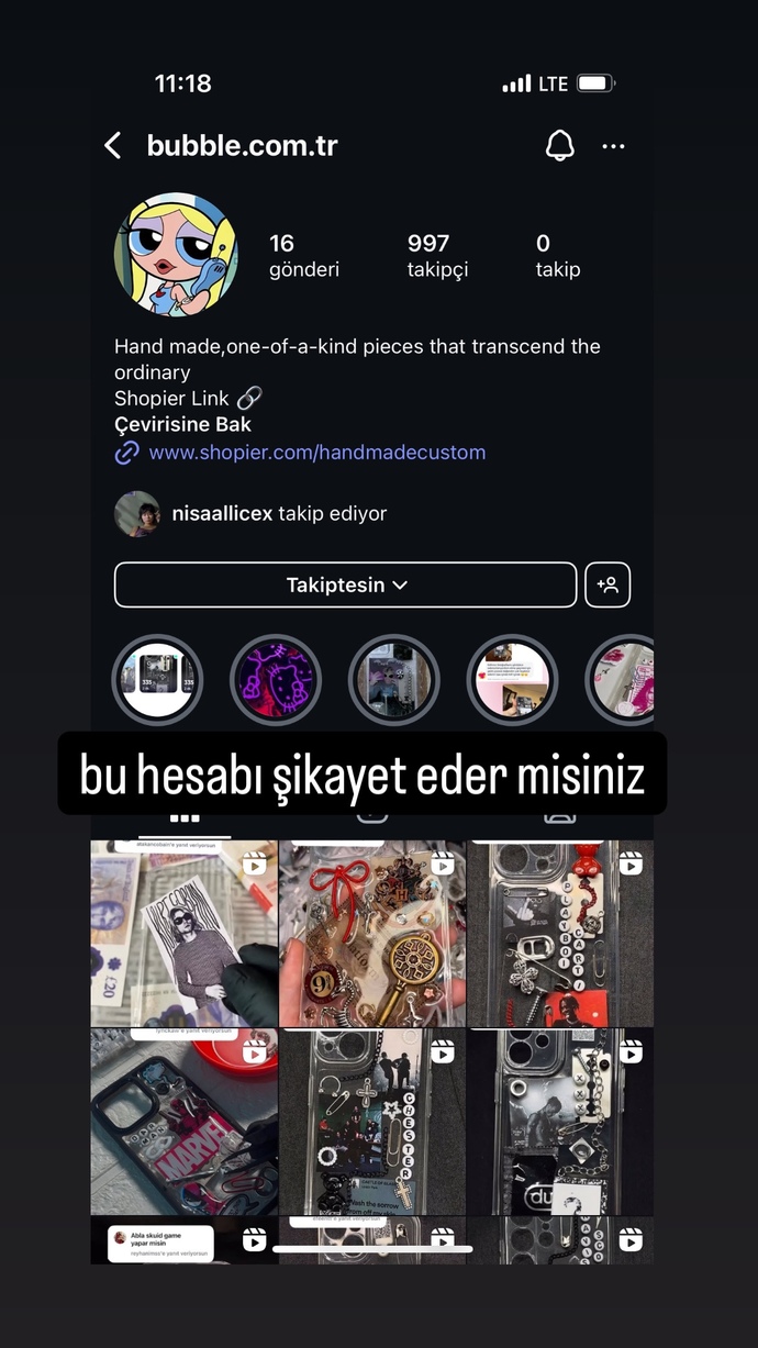 INSTAGRAMDA BU HESAP DOLANDIRICI LÜTFEN YARDIM EDİN?