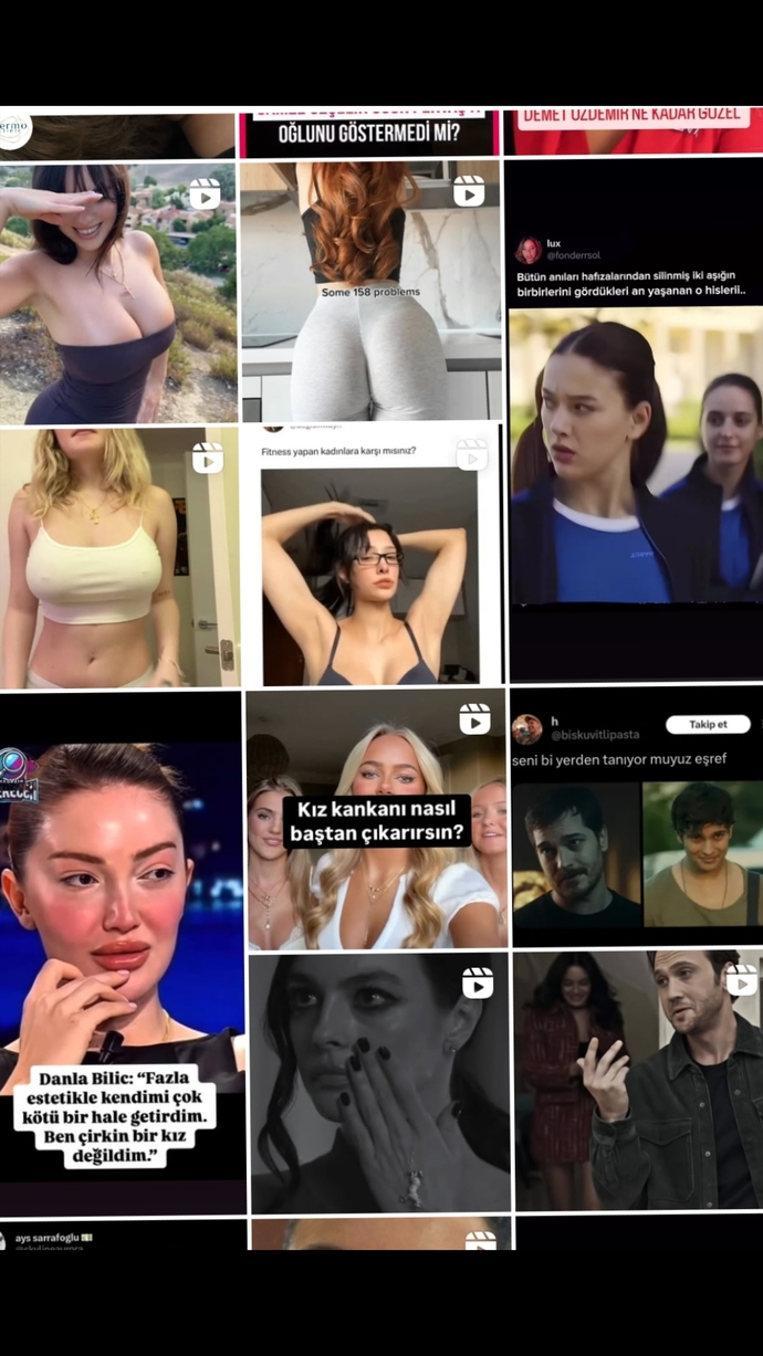İnsta kisileştirilmiş keşfetimde benle alakasız sacma cinsel seyler cikiyor ben izlemem boyle seyler eskim önceden hesaba giriyor?