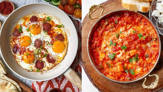 Kahvaltıda menemen mi, sucuklu yumurta mı🍅🍳?