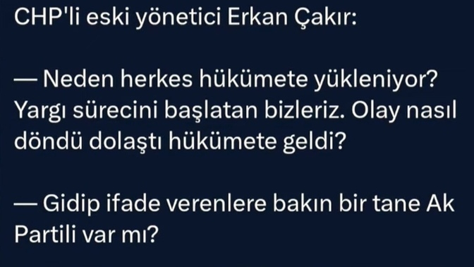 İmamoğlu'nu şikayet eden rüşvet kestiği iş adamlarımı yoksa hükümet adamları mı?