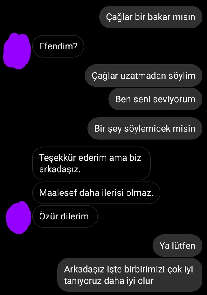 Arkadaşıma sevdiğimi söyledim ama reddetti. Ne yapacağım şimdi ben?