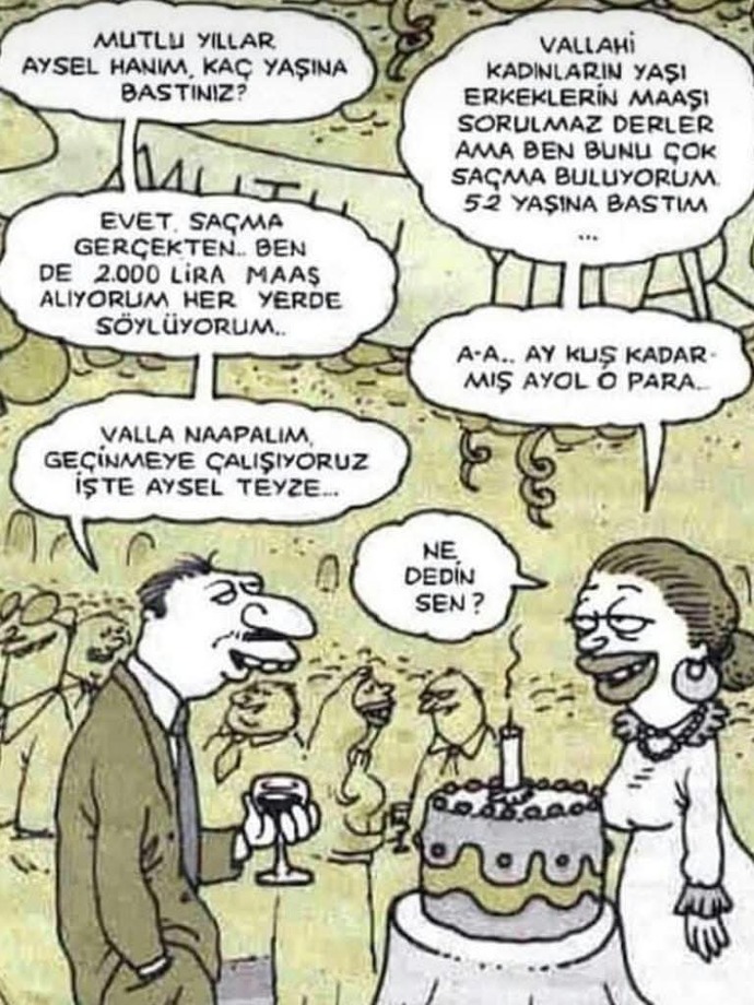 Gerçekten kadınlara yaşı erkeklere maaşı sorulmaz mi?