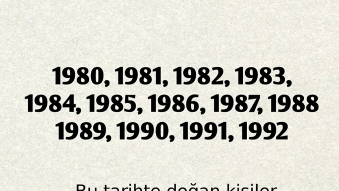 Bu tarihte doğanlar var mı?