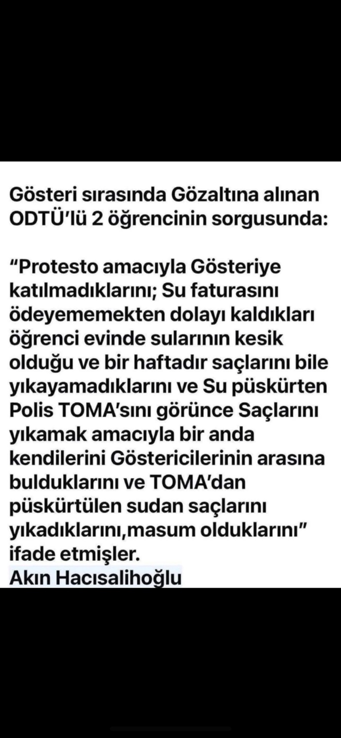 ODTÜ’lü öğrencilerin ifadelerini gördünüz mü?