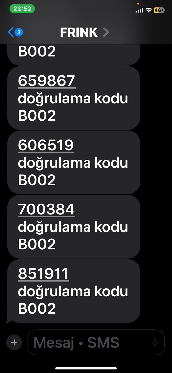 Arkadaşlar bir şey oldu sürekli mesaj geliyor?