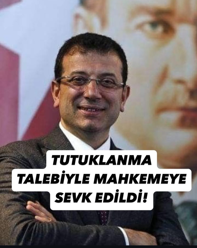 Ekrem İmamoğlu için tutuklanma talebi sizce adaletin bir gereği mi yoksa siyasi bir hamle mi?