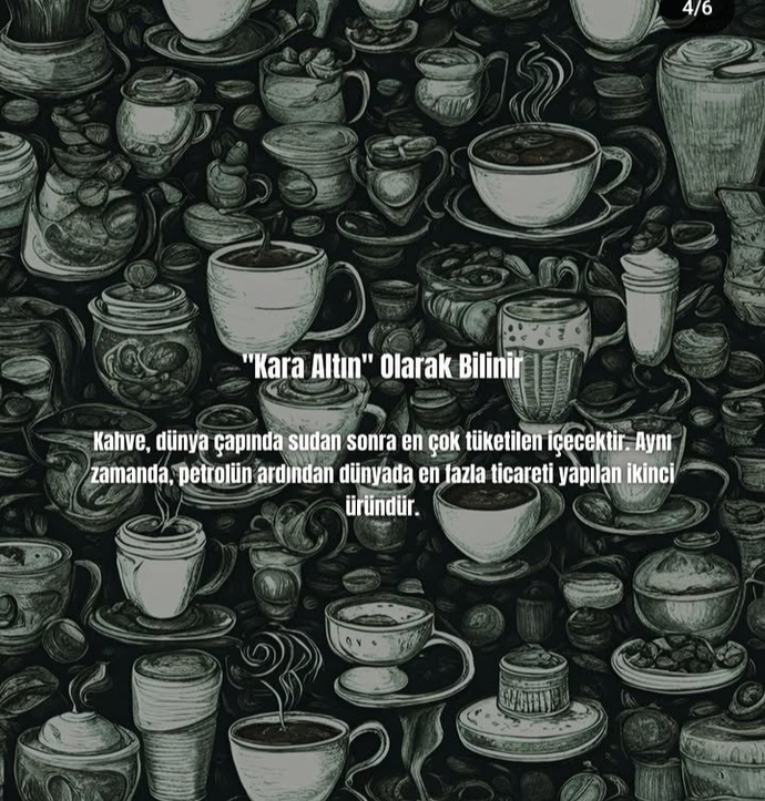 Kahve, dünyada en çok tüketilen ikinci içecekmiş (sudan sonra) doğru mu sizce?