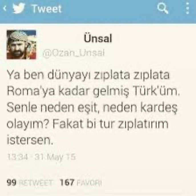 Nefret değil. 