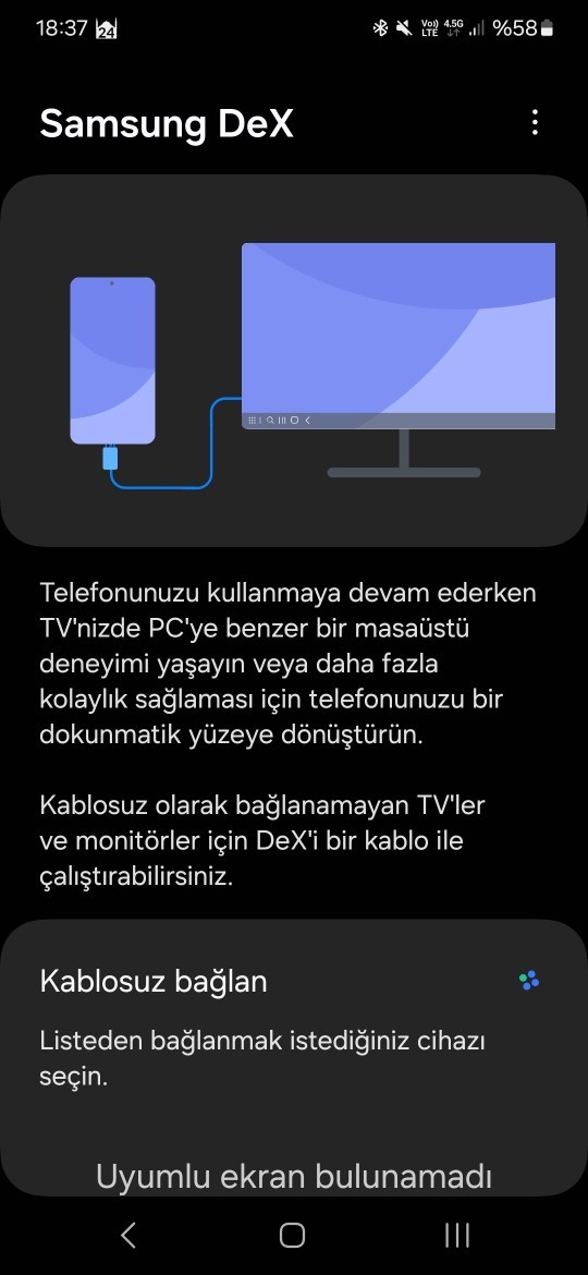 Telefonunuz Dex Özelliğini destekliyor mu kullandınız mı?