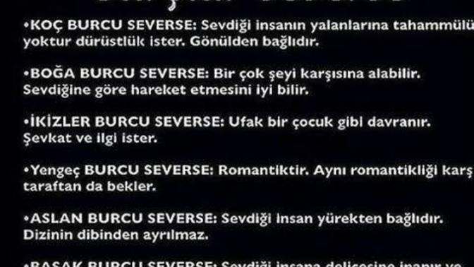 Burcunuz nedir? Burcunuza göre severseniz nasıl davranıyormussunuzz?