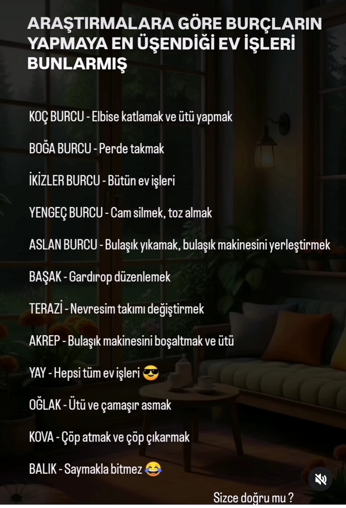 Burcuna göre yapmaya en üşendiğin şey nedir?