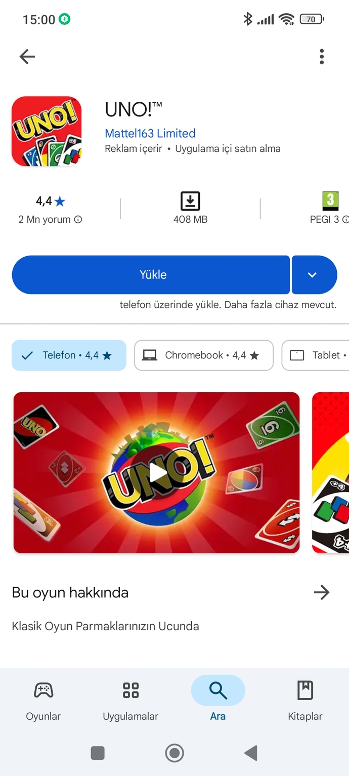 UNO oyunu sever misin?