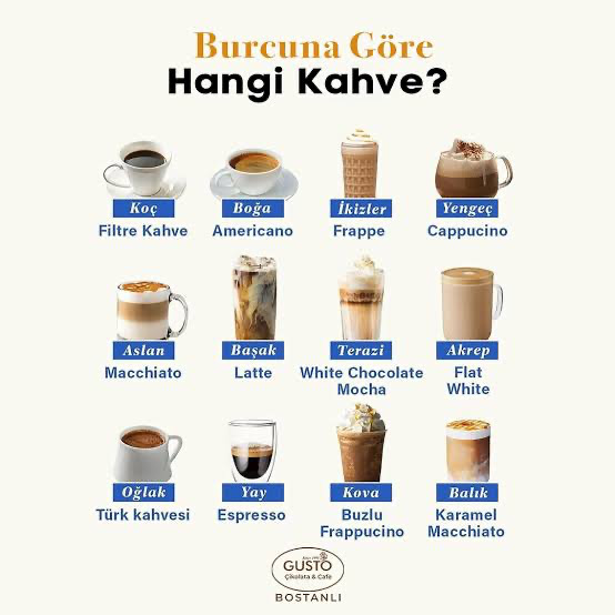 Burcuna göre hangi kahveyi içmelisin?