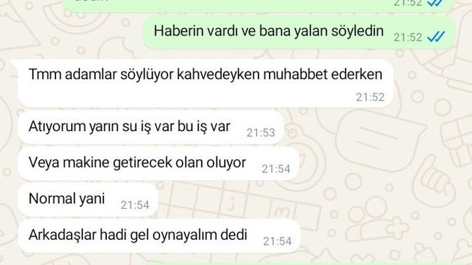 Bence yalan söylüyor sizce?