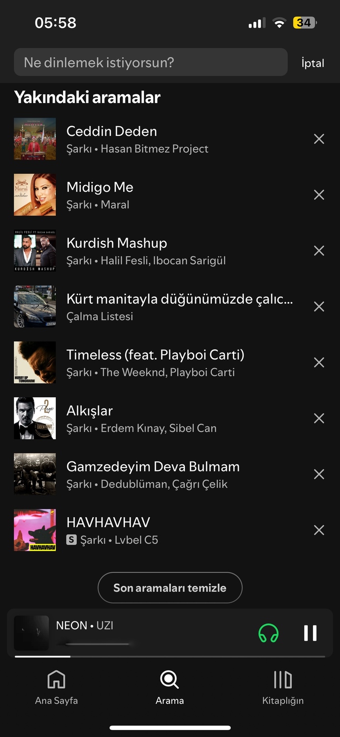 Spotify aramalarınız nasıl?