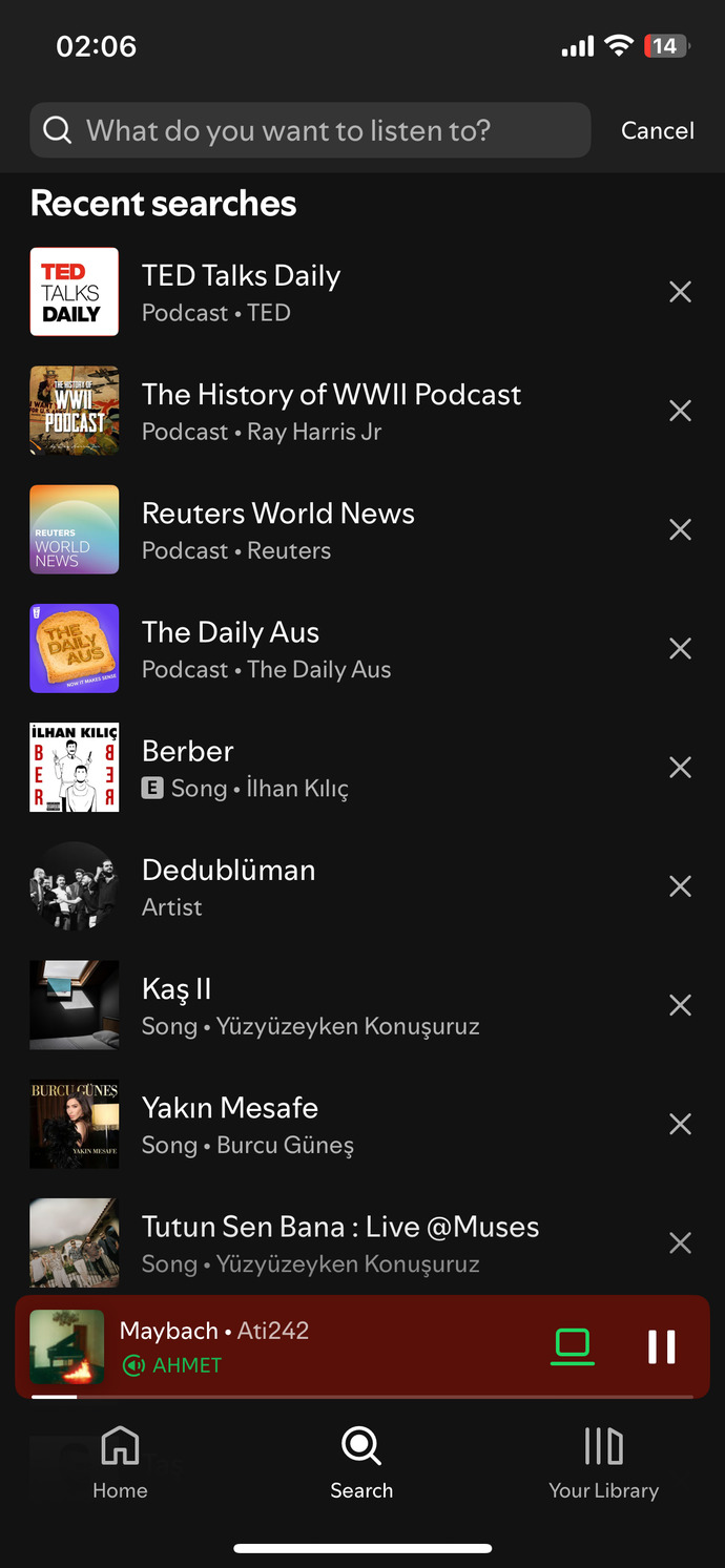 Spotify aramalarınız nasıl?
