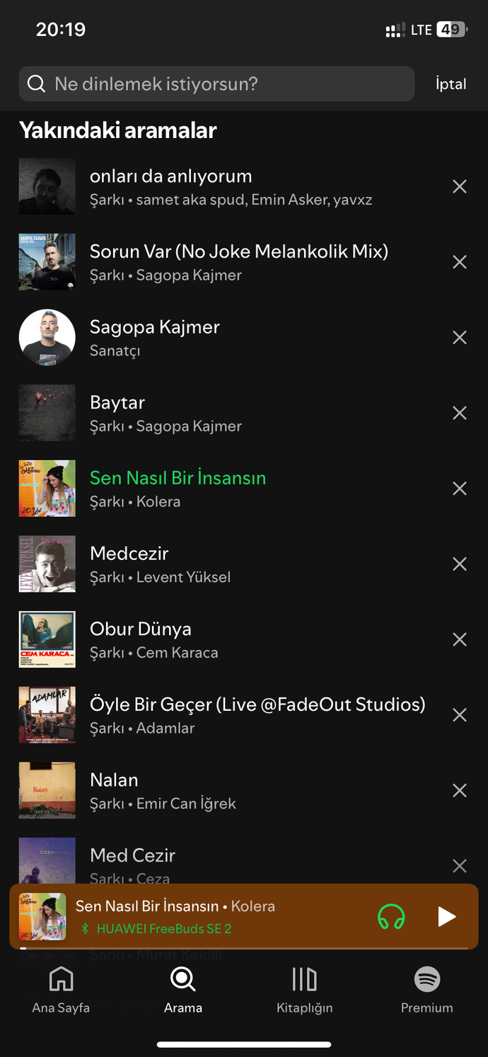 Spotify aramalarınız nasıl?