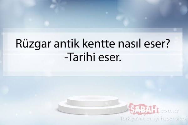 Soğuk espri sever misiniz?
