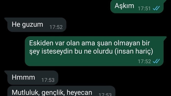 Sevgilimin cevabına göre ben onu hiç mutlu edemedim mi? 