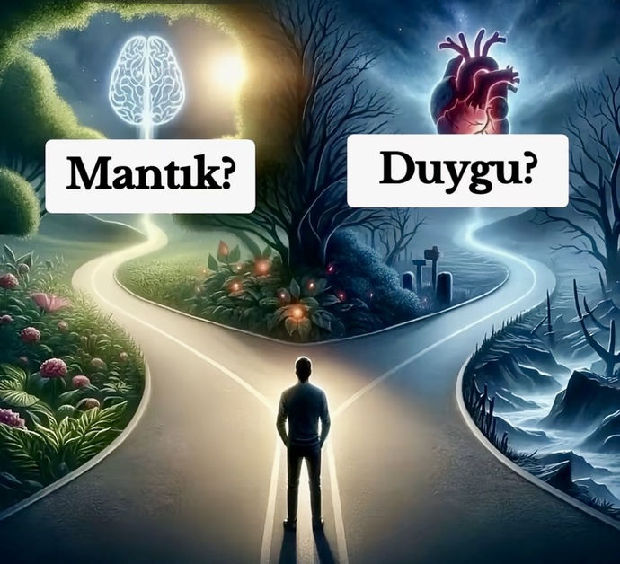 Mantığın 🧠 mı daha ağır basıyor duyguların ♥️ mı?