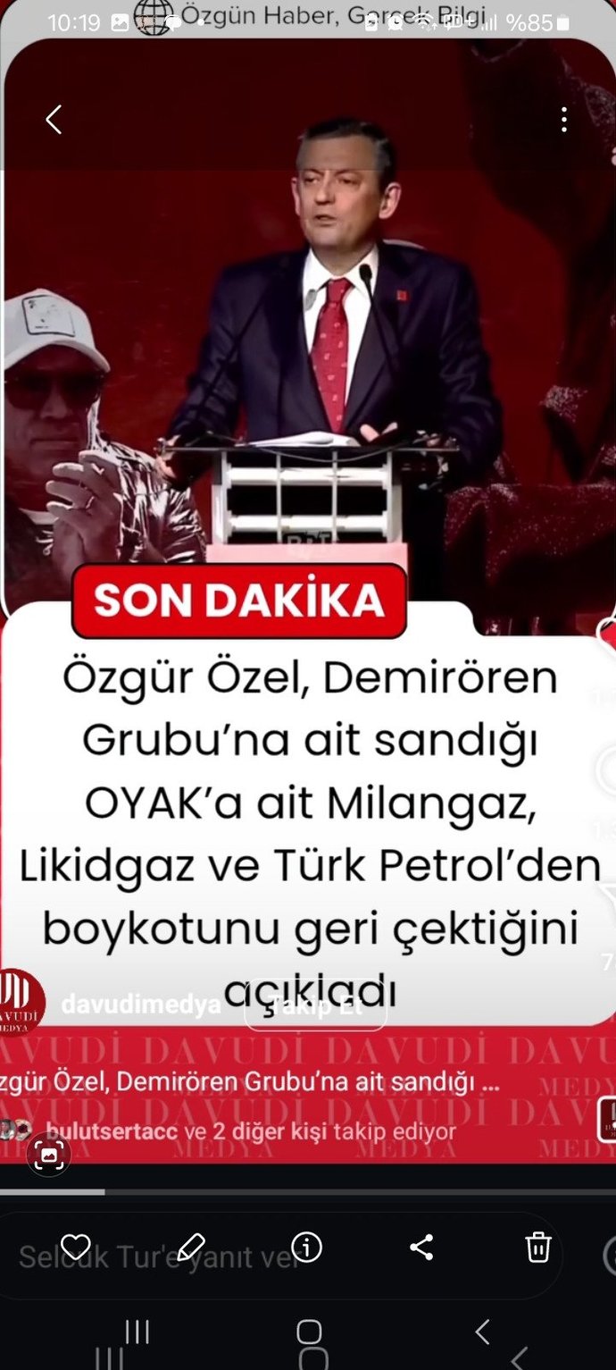 Özgür özelin boykot listesi hakkında ne düşünüyorsunuz?