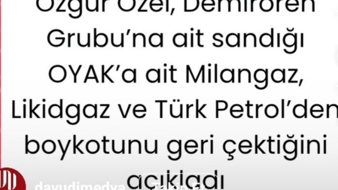 Özgür özelin boykot listesi hakkında ne düşünüyorsunuz?