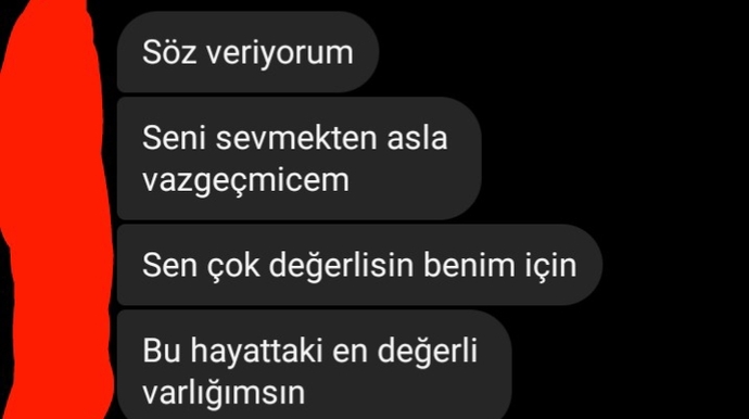 Sevgilim bunu yazdı. Sizce, inanayım mı?