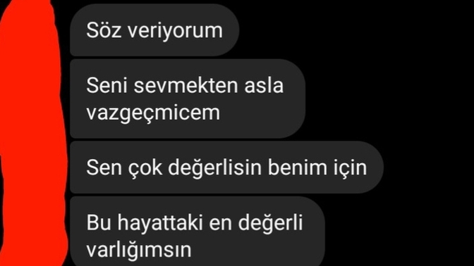 Sevgilim bunu yazdı. Sizce, inanayım mı?