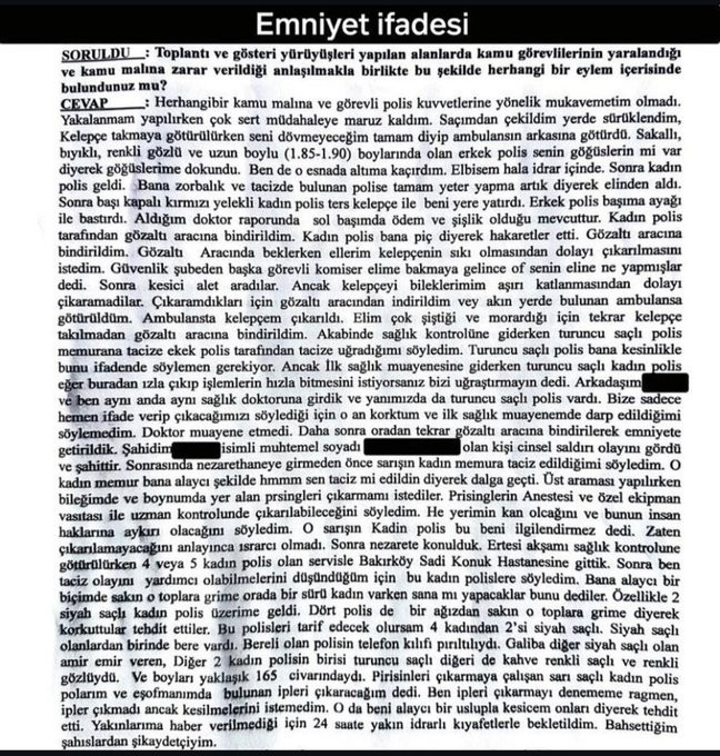 O Çok Sevdiğiniz İktidar Yanlısı Polisler Eylemci Bir Kadını Taciz Etmiş Bunu Mu İstiyorsunuz?