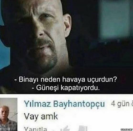 Hatırladığın saçma bir replik var mı?