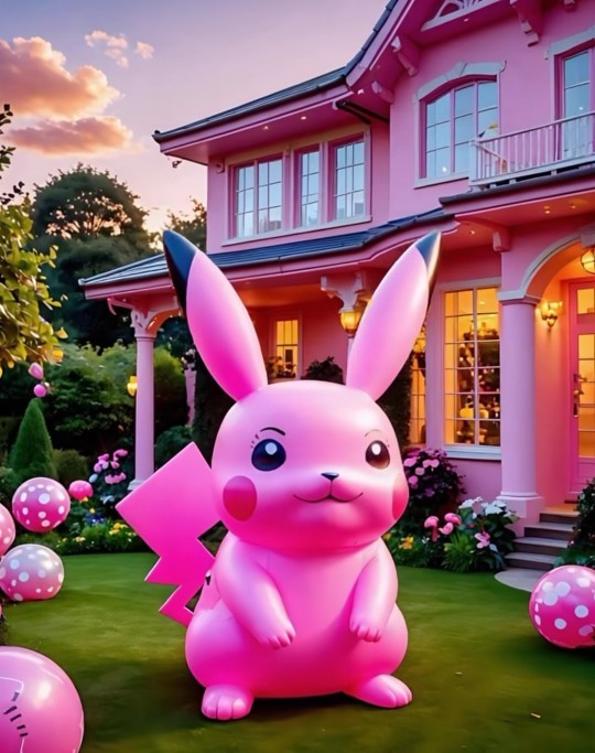 Pembe renkli pikachu olur mu?